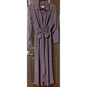 Anthropologie By Anthropologie Blue Jumpsuit Open Back Detail Wide Leg size 10